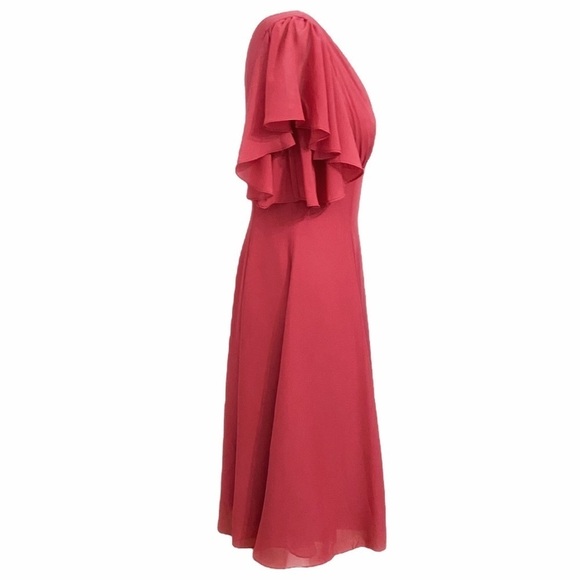 JJs House Elegant Midi Dress in Raspberry Pink - Picture 3 of 14